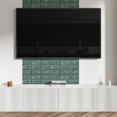 Čtvercový panel na zeď Stylizované dlaždice s mramorovým vzorem