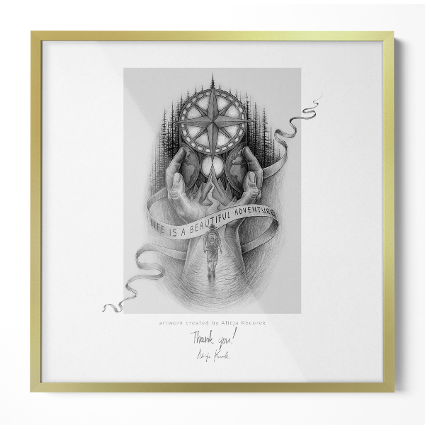 Klasický fotorámeček zlatý 50x50 cm