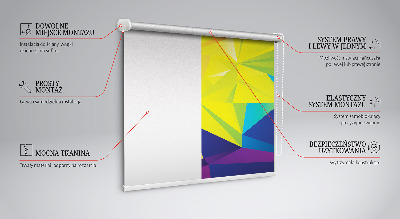 Roleta na okno Vzor barevného origami