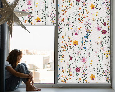 Roleta do okna Barevné květiny