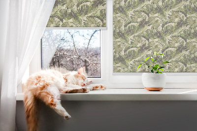 Roleta na okno Květinové listy