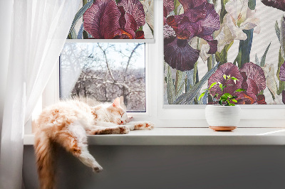 Roleta na okno Květiny