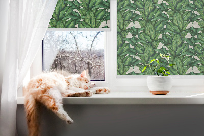 Vnitřní roleta do okna Zelené listy
