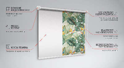 Vnitřní roleta do okna Tropické rostliny