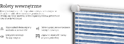 Stahovací roleta Malované modré pruhy