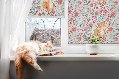 Roleta na okno Zvířata a rostliny