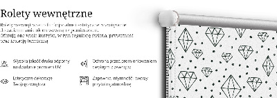 Roleta na balkonové dveře Nakreslené diamanty