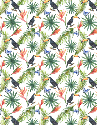 Roleta do okna Toucan on flowers