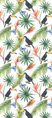Roleta do okna Toucan on flowers
