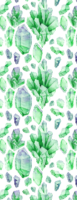 Roleta do okna Zelené krystaly