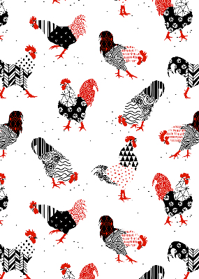 Stahovací roleta Roosters