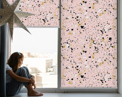 Roleta do okna Malování skvrn na růžovém pozadí