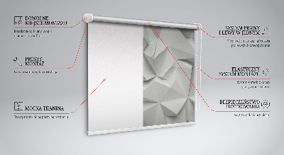 Vnitřní roleta do okna 3d papírová zeď
