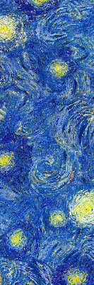 Stahovací roleta Malovaný modrý obrázek