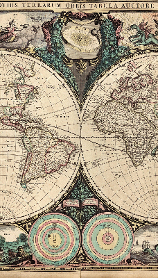 Vnitřní roleta do okna Mapa světa