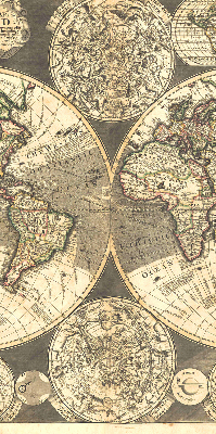 Roleta do okna Mapa světa