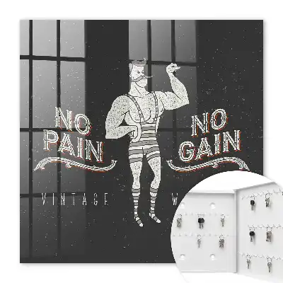 Retro strongman motivační nápis