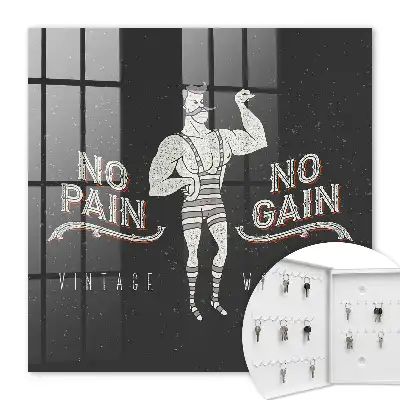 Retro strongman motivační nápis