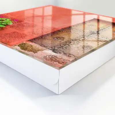 Červené fasádní dřevěné dveře