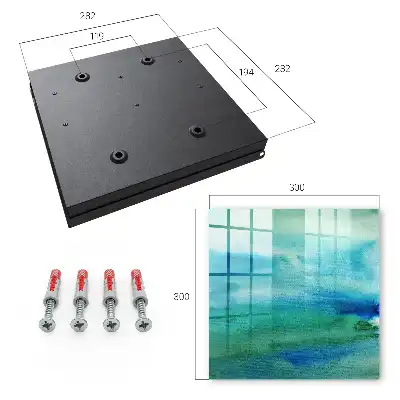 Akvarel modrozelená