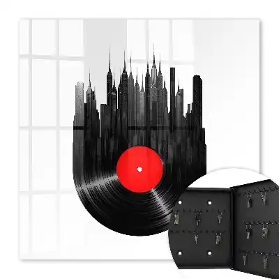 Hudba města vinylových desek