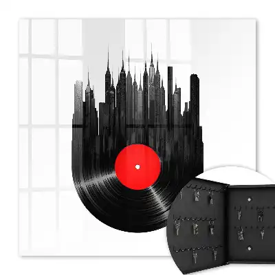 Hudba města vinylových desek
