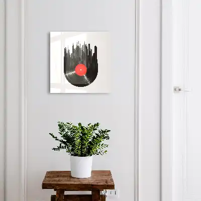 Hudba města vinylových desek