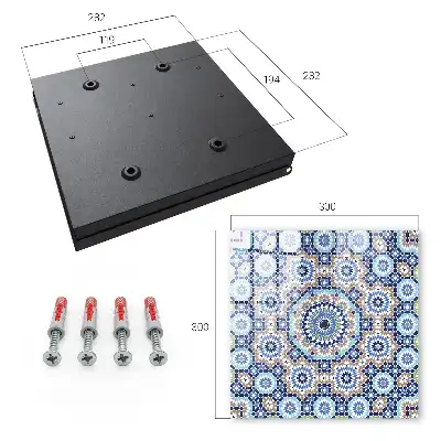Orientální mozaika v geometrických vzorech