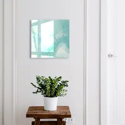 Tyrkysová elegance s kapkami a liniemi