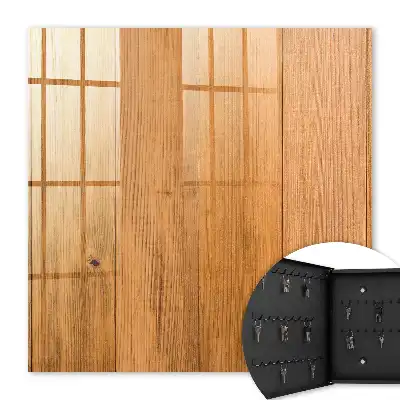Dřevěná textura dodává útulnost