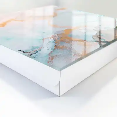 Barevné mramorové oranžové formy