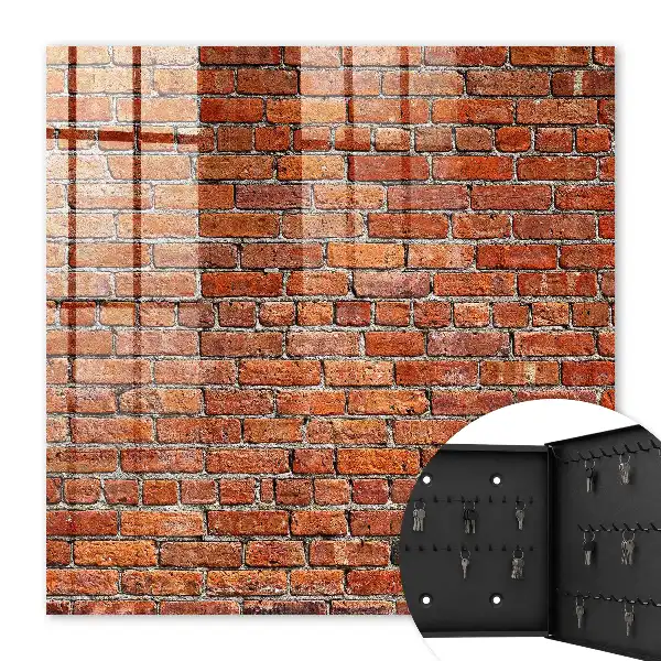 Cihlová zeď s teplými odstíny