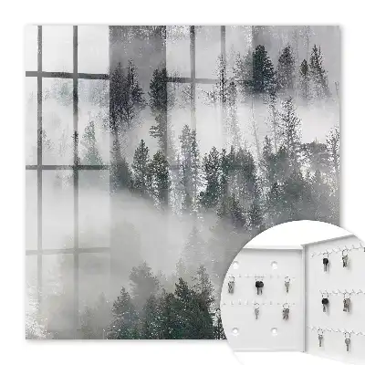 Mlžná zeleň vytváří klidnou atmosféru