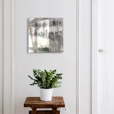 Mlžná zeleň vytváří klidnou atmosféru