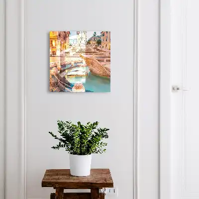 Městská elegance s fontánou a schody