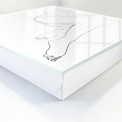 Žena perokresby minimalistický styl
