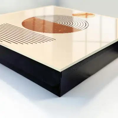 Retro geometrie s béžovým pozadím