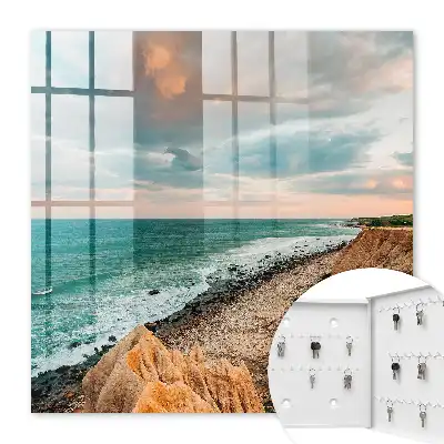 Oceánský útes při západu slunce