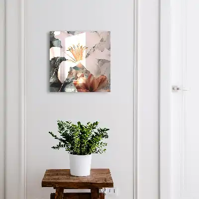 Květinová elegance v kontrastním prostředí