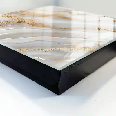 Abstraktní elegance se žlutými akcenty