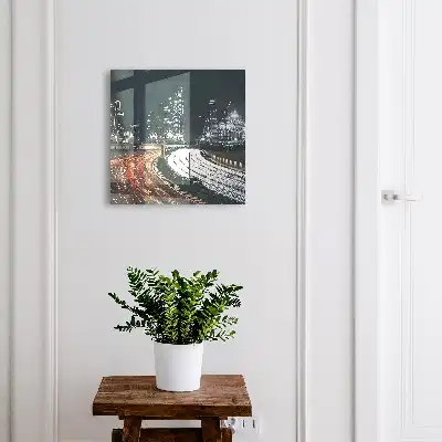 Městská noc zářících světel