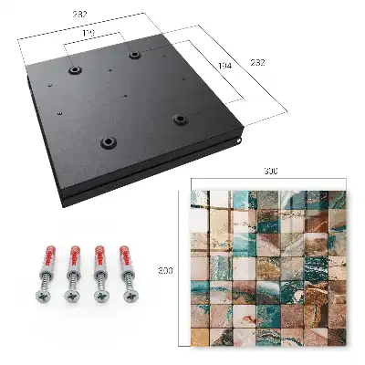 Tónové mozaikové tyrkysové vzory