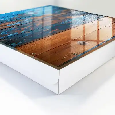 Dřevěná textura s modrou barvou