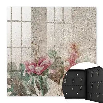 Botanická elegance s texturovaným pozadím