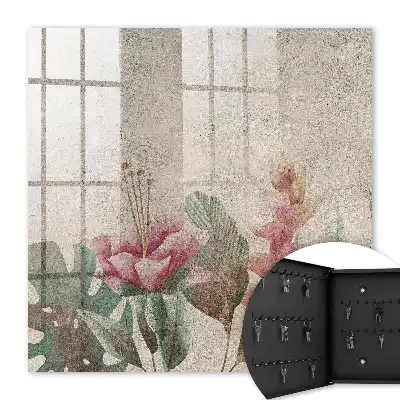 Botanická elegance s texturovaným pozadím