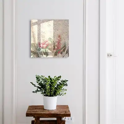 Botanická elegance s texturovaným pozadím