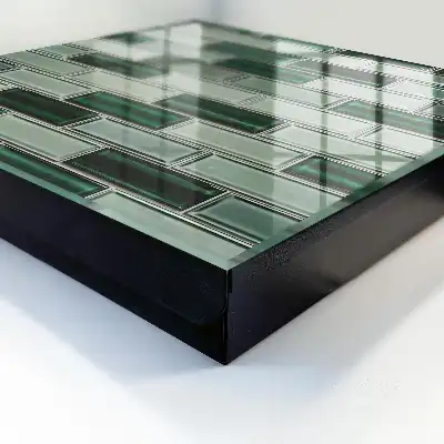 Zelená stěna s moderním designem