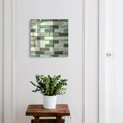 Zelená stěna s moderním designem