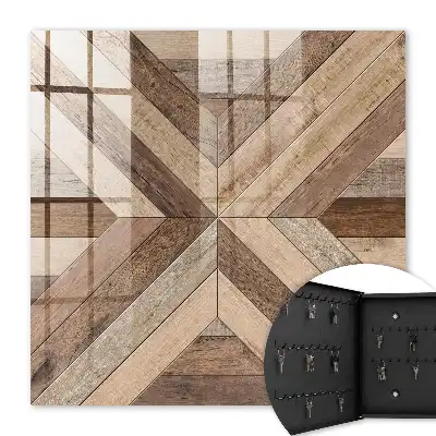 Dřevěné geometrické panely příroda