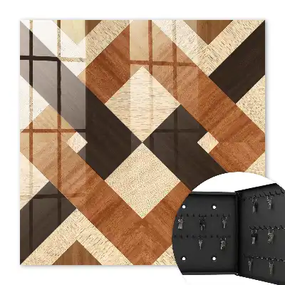 Moderní geometrie hnědá černá